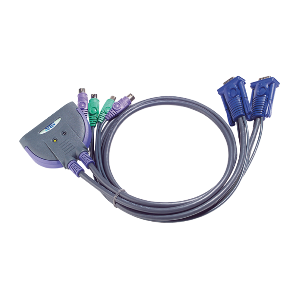 Kabel-KVM-Switch 2-Port PS/2 VGA KVM