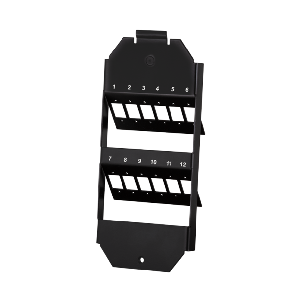 Keystone floor box insert for 12 LC-Duplex or SC-Simplex adapter