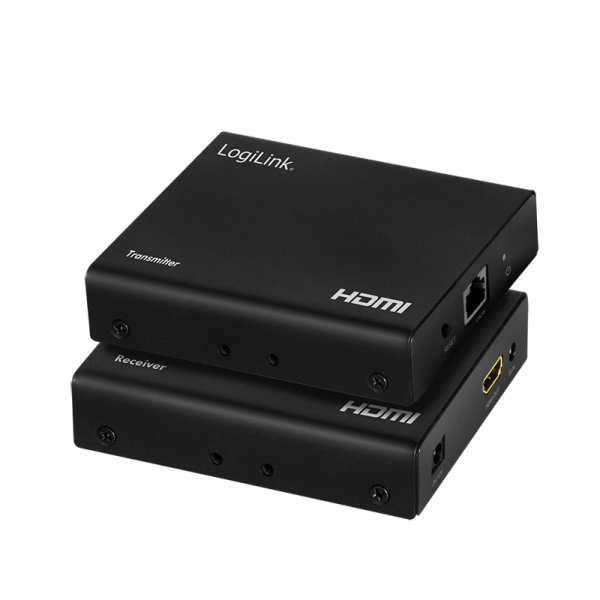 HDMI-Extender/Splitter-Set over LAN, 1x2-Port, 70 m, 4K/60 Hz