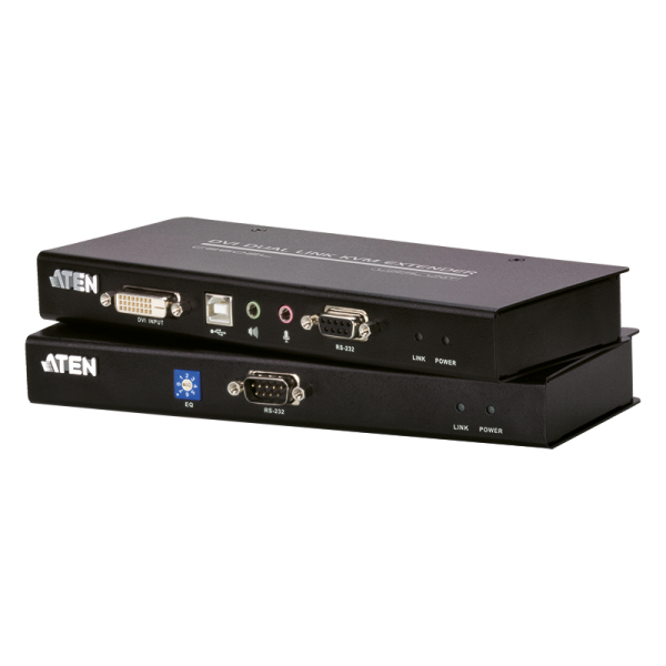 KVM Verlängerung USB DVI Dual Link KVM mit Audio und RS232 (60 m)