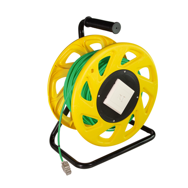 Cat.7 Mobile Cable Reel S/FTP, PUR, 60 m