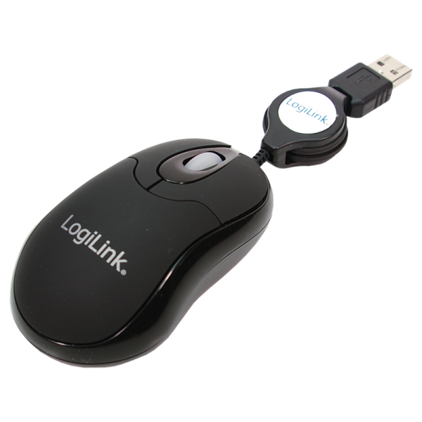 Maus optisch USB Mini mit Kabeleinzug