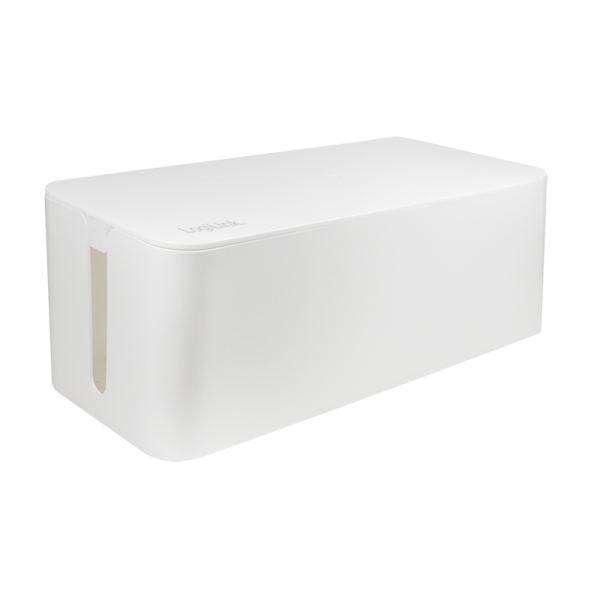 Cable box, 407 x 157 x 133.5 mm, white