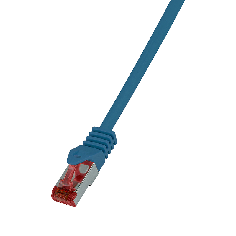 /"CAT.6 Netzwerk-Kabel Patchkabel SFTP PIMF blau 0,25m