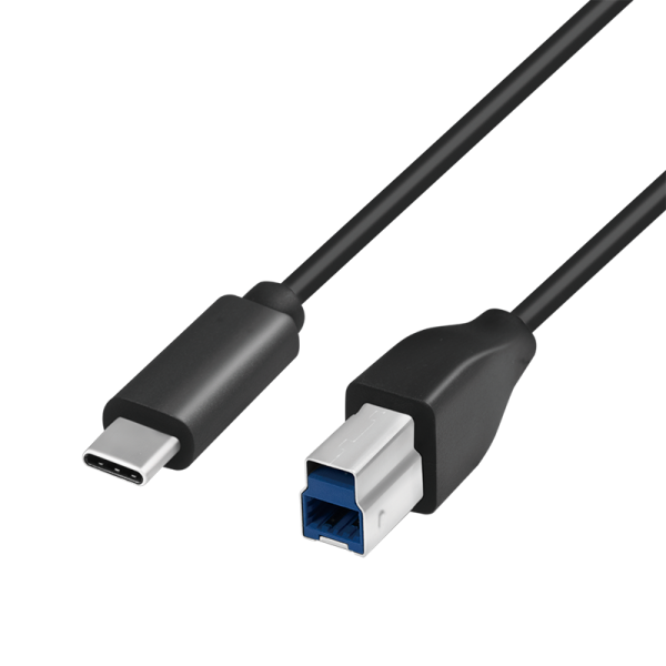 USB 3.2 Gen1x1 Kabel, USB-C Stecker zu USB-B Stecker, 2m