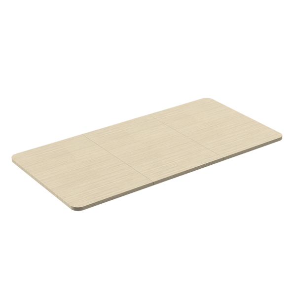 Table Top, 3-piece partioned, 1200x600mm, natural wood